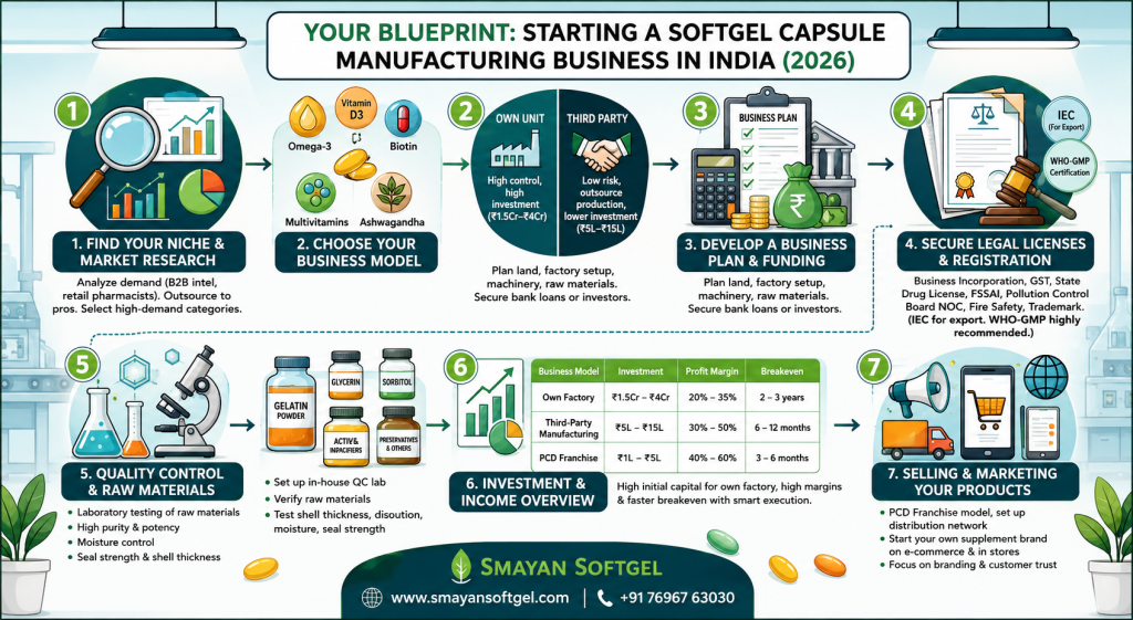 Start a Softgel Capsule Manufacturing Business